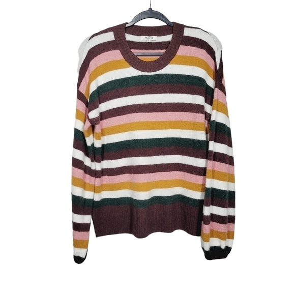 Madewell Calyse Ballon Sleeve Crewneck Pullover Sweater - Picture 3 of 7